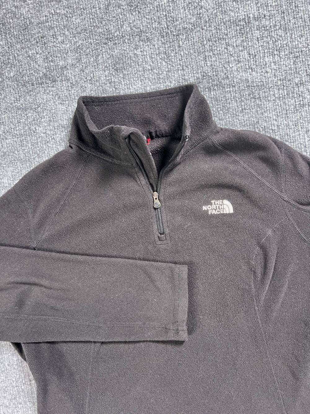The North Face Fleece Pullover Black Quarter Zip Lightweight Womens Medium